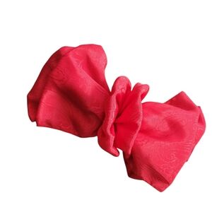 Elegant Red Hair Bow